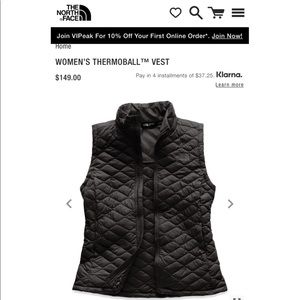 Women’s Thermoball North Face Vest